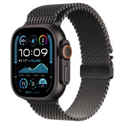 Apple Watch Ultra 2 GPS + Cellular, 49 мм, корпус из черного титана, ремешок Milanese черного цвета